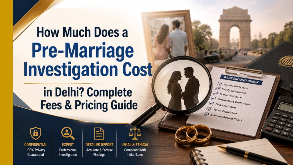 Pre-Marriage Investigation Cost in Delhi