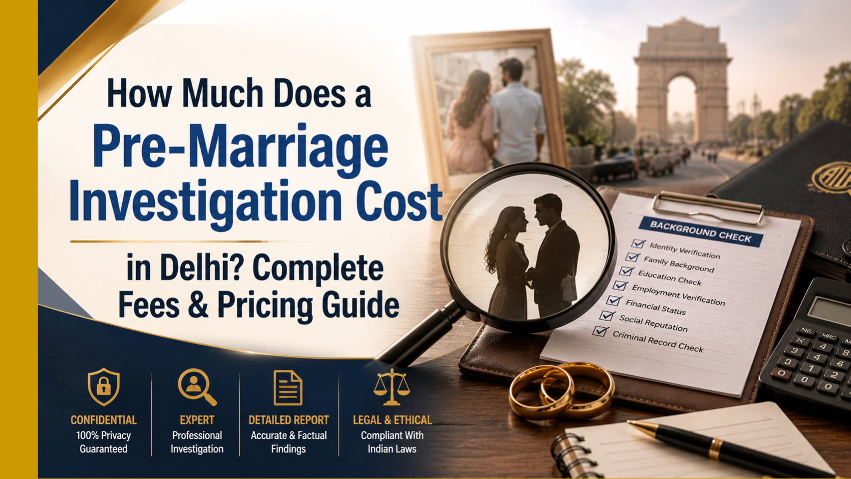 Pre-Marriage Investigation Cost in Delhi